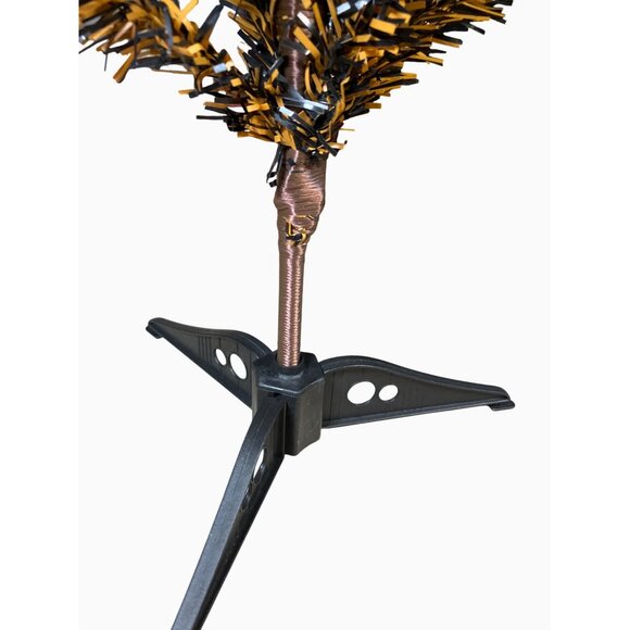 Artificial Halloween Tree With Stand 18 Inch Black and Orange Miniature - Picture 9 of 9